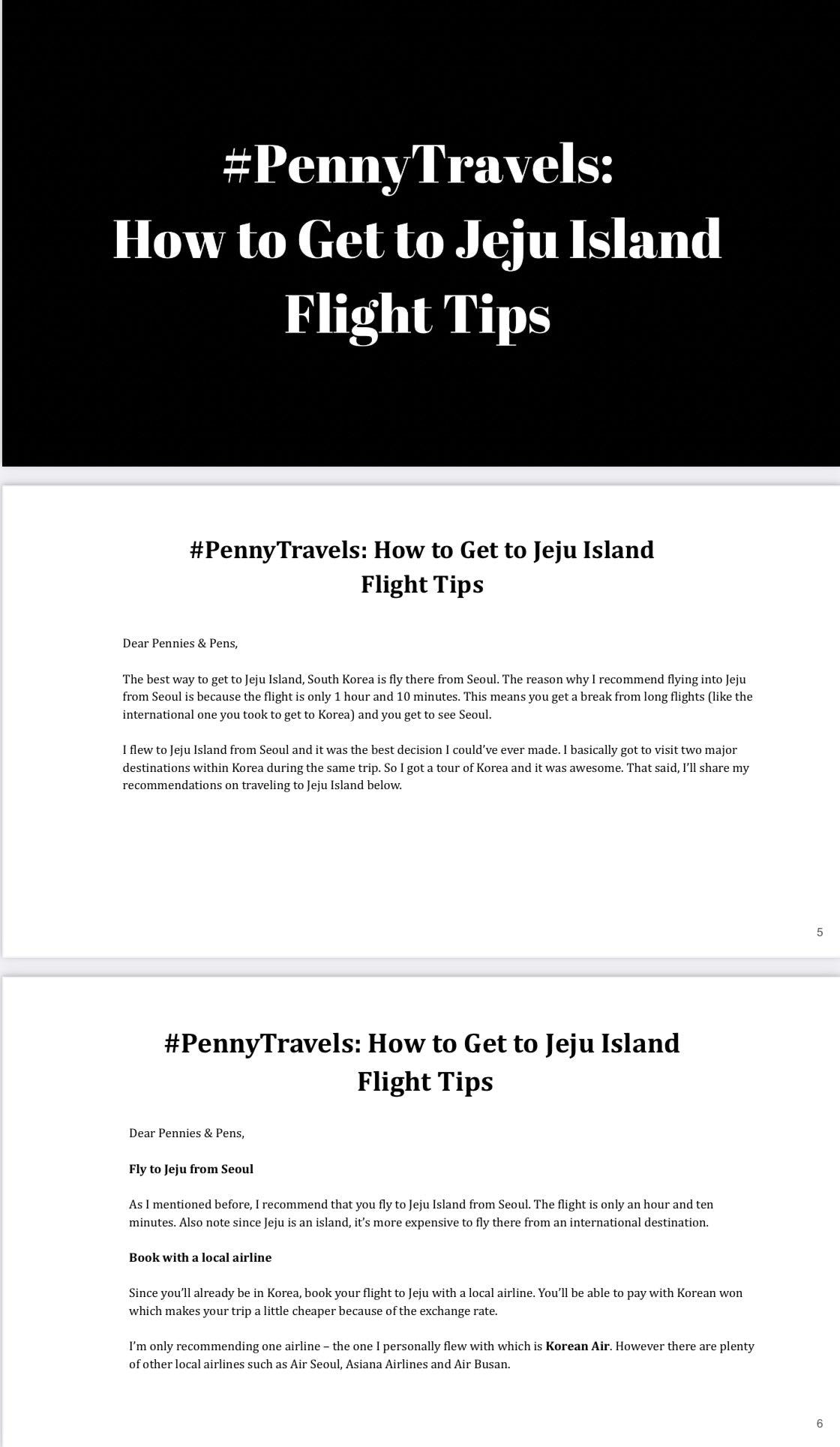 LOUD in Jeju Travel Guide