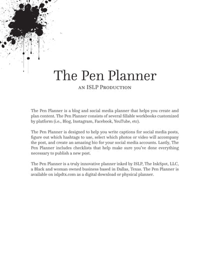 The Pen Planner (Paperback)